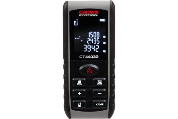 Лазерный дальномер CROWN CT44032 (0,05 - 40 м, точность ±1.5 мм.)датчик угла наклона