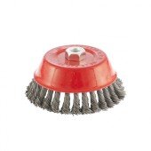 Щетка для УШМ 75мм,М14 карцовка витая чашка Matrix Щетка для УШМ 75мм,М14 карцовка витая чашка Matrix