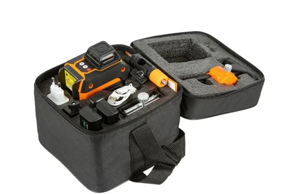 Лазерный нивелир  P.I.T. MLL-0225G, 360гр*4,зелёный луч 25м,+/-1,5мм/м