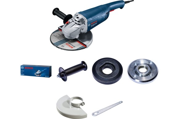 Шлифмашина углов. BOSCH GWS2200  RSP 2200W,230мм,6500о/мин, (плавный пуск) Шлифмашина углов. BOSCH GWS2200  RSP 2200W,230мм,6500о/мин, (плавный пуск)