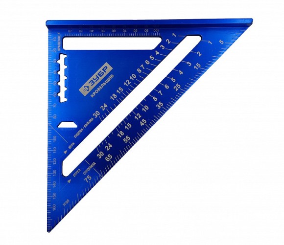 Угольник стропильный (СВЕНСОН) алюминиевый 180мм, ЗУБР Угольник стропильный (СВЕНСОН) алюминиевый 180мм, ЗУБР