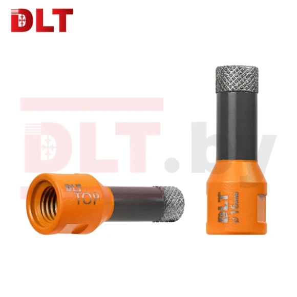 Коронка алмазная по керамограниту 16 х 35мм, М14, сухой/мокрый,DLT TOP 2093