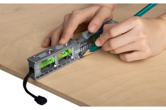 Уровень магнитный 200мм Billet 8-в-1 (4 колбы)   KRAFTOOL 