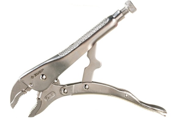 Клещи с фиксатором ЗУБР зажимные, 250мм, кованные губки 22510-25