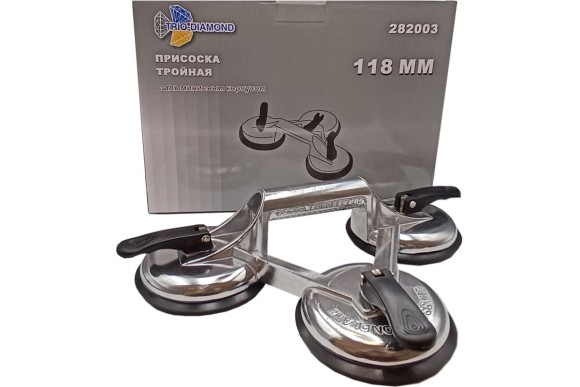 Стеклодомкрат тройной алюминевый 118мм TRIO-DIAMOND Стеклодомкрат тройной алюминевый 118мм TRIO-DIAMOND
