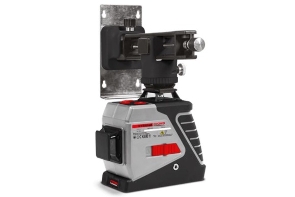 Лазерный нивелир CROWN CT44048 MC, 360гр*3,зелёный луч 20м,+/-0,2мм/м