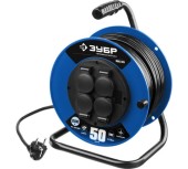 Удлинитель ПВС 315 50м на катушке 4 роз.3,5кВт(16А),ПВС 3*1,5мм, ЗУБР Удлинитель ПВС 315 50м на катушке 4 роз.3,5кВт(16А),ПВС 3*1,5мм, ЗУБР