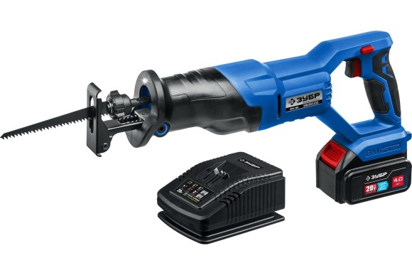 Пила(BL) сабельная аккум. ЗУБР SPB-180-41, 20В, 180/13мм, АКБ 1-шт (4А*ч), в коробке