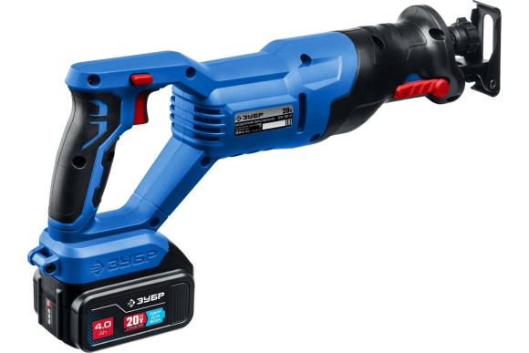 Пила(BL) сабельная аккум. ЗУБР SPB-180-41, 20В, 180/13мм, АКБ 1-шт (4А*ч), в коробке