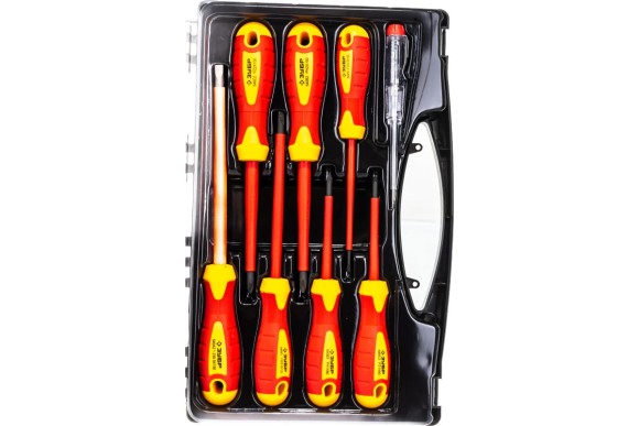 Набор отвёрток диэлектрич. ЗУБР 8шт.25268 Набор отвёрток диэлектрич. ЗУБР 8шт.25268