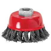 Щетка для УШМ 150мм,М14 карцовка витая диск Matrix Щетка для УШМ 150мм,М14 карцовка витая диск Matrix