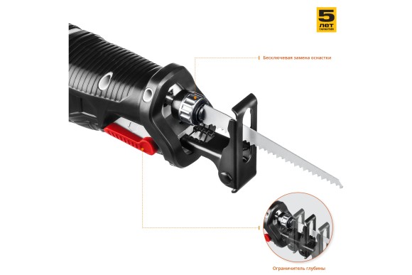 Пила сабельная ЗУБР СПЛ-181, 18В Li-ion 3Ач*1шт,180/12мм,0-2600о/мин Пила сабельная ЗУБР СПЛ-181, 18В Li-ion 3Ач*1шт,180/12мм,0-2600о/мин