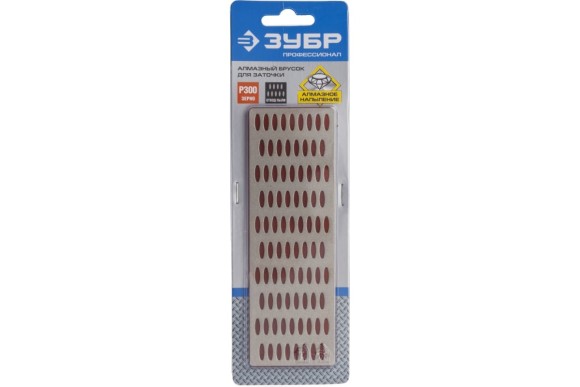 Брусок алмазный заточный P300, красный, ЗУБР