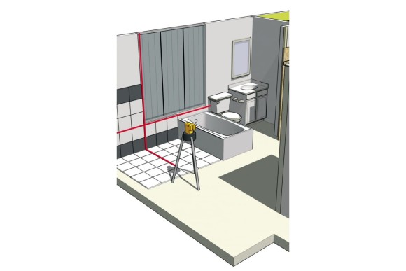 Лазерный уровень STABILA LAX  50 (10 м, точность - 0,5 мм/м)с треногой-штангой