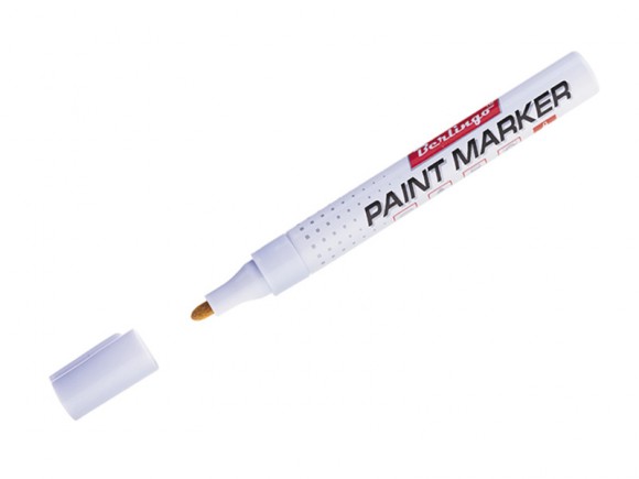 Маркер-краска цвет белый, ширина линии 2-4 мм