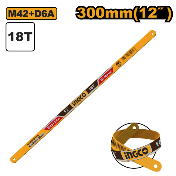 Полотно по мет.INGCO 300мм 18Т Bi-Met,HSBB12186