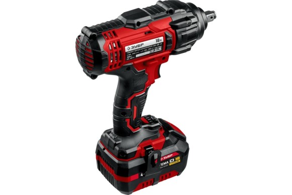 Гайковёрт аккум. ЗУБР ГУЛ-410-41 18В, 400Н*м, квадрат 1/2", АКБ 1-шт (4А*ч), в кейсе Гайковёрт аккум. ЗУБР ГУЛ-410-41 18В, 400Н*м, квадрат 1/2", АКБ 1-шт (4А*ч), в кейсе