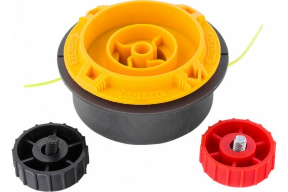 Головка тримерная полуавт быстрая заправка шестигранник HEX х15,6 болт5/16 лев.М8 лев. Denzel Головка тримерная полуавт быстрая заправка шестигранник HEX х15,6 болт5/16 лев.М8 лев. Denzel