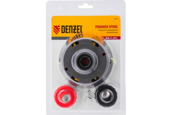 Головка тримерная полуавт быстрая заправка шестигранник HEX х15,6 болт5/16 лев.М8 лев. Denzel Головка тримерная полуавт быстрая заправка шестигранник HEX х15,6 болт5/16 лев.М8 лев. Denzel