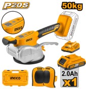 Виброприсоска для плитки INGCO,CTVLI20101, 20В,2А/ч-1шт, Li-ion,+наколенники+кейс Виброприсоска для плитки INGCO,CTVLI20101, 20В,2А/ч-1шт, Li-ion,+наколенники+кейс