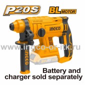 Аккумуляторный перфоратор INGCO CRHLI2201,2Дж,20В Li-ion-0шт,БЕЗ АККУМ. Аккумуляторный перфоратор INGCO CRHLI2201,2Дж,20В Li-ion-0шт,БЕЗ АККУМ.