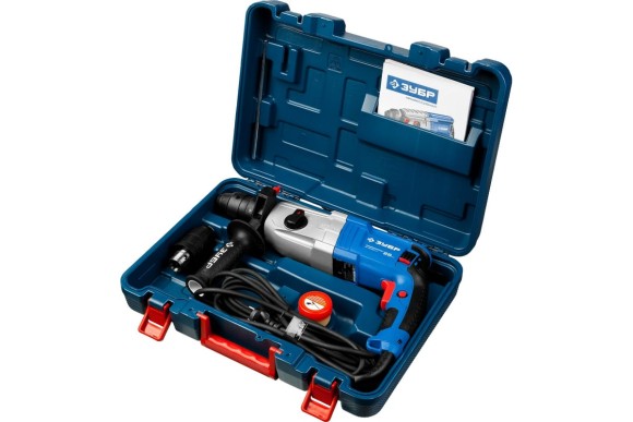 Перфоратор ЗУБР ЗП-28-800 КМ, 800Вт, 3.2Дж, SDS+, 28мм, 1200об/мин, +патрон БЗП, в кейсе Перфоратор ЗУБР ЗП-28-800 КМ, 800Вт, 3.2Дж, SDS+, 28мм, 1200об/мин, +патрон БЗП, в кейсе