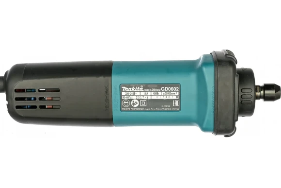 Прямая шлифмашина MAKITA GD0602, 400Вт, 6мм, 25000 об/мин, в коробке Прямая шлифмашина MAKITA GD0602, 400Вт, 6мм, 25000 об/мин, в коробке