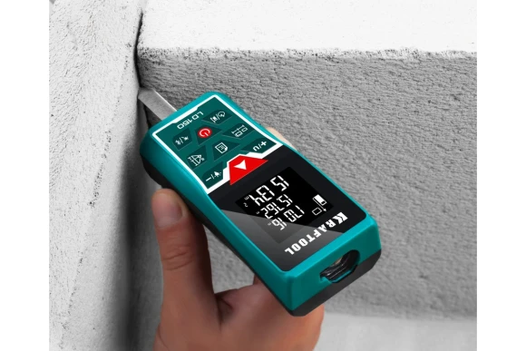Лазерный дальномер KRAFTOOL,LD-150 (0,05 - 150 м, точность ±1.5 мм.),34767