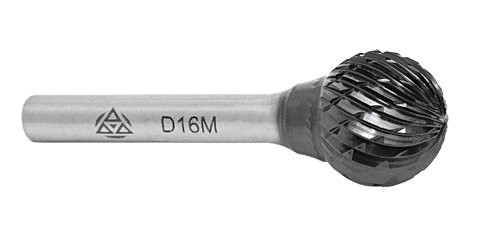 Бор-фреза тв.спл. D(сфера) 16*14/54мм,хв-6мм ВК8 D1614М06 ВИЗ Бор-фреза тв.спл. D(сфера) 16*14/54мм,хв-6мм ВК8 D1614М06 ВИЗ