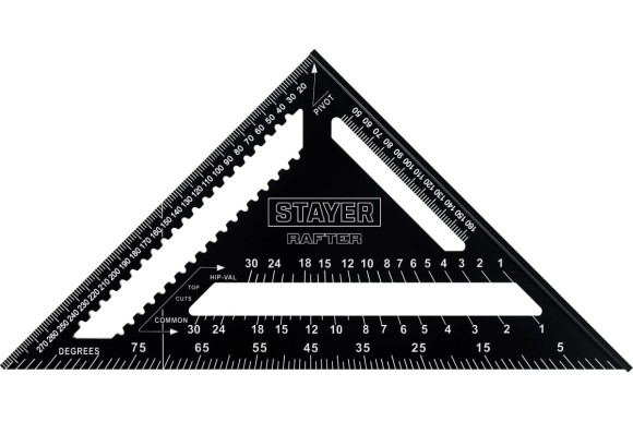 Угольник стропильный (СВЕНСОН) алюминиевый 300мм STAYER Угольник стропильный (СВЕНСОН) алюминиевый 300мм STAYER