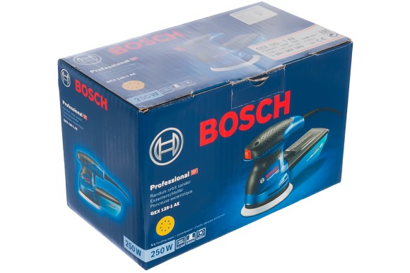 Эксентриковая шлифмашина BOSCH GEX 125-1AE,2520Вт,7500-12000о/мин,125мм Эксентриковая шлифмашина BOSCH GEX 125-1AE,2520Вт,7500-12000о/мин,125мм