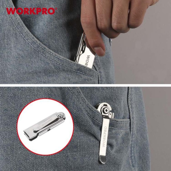 Нож складной 61*19мм WORKPRO	