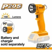 Фонарь аккумулят.поворотный INGCO CWLI2023,20В Li-ion-0шт,1,5Вт,150Лм-без бат.,без зар.