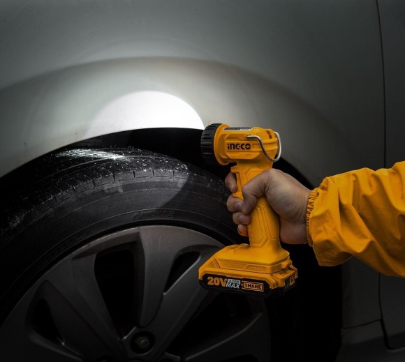 Фонарь аккумулят.поворотный INGCO CWLI2023,20В Li-ion-0шт,1,5Вт,150Лм-без бат.,без зар.