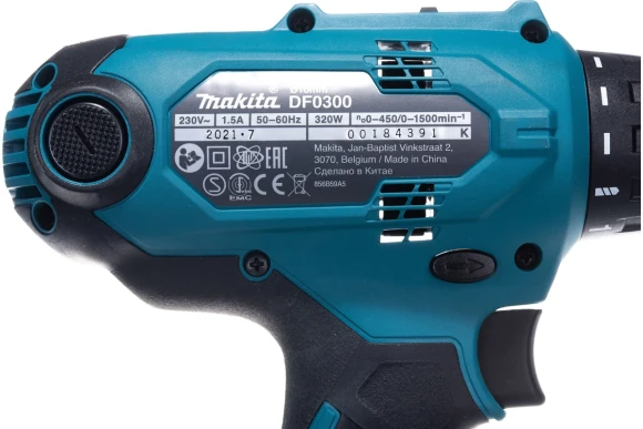 Дрель-шуруповерт MAKITA DF0300X2 ,320В,56 Н/м, 0-1500о/мин,10мм БЗП Дрель-шуруповерт MAKITA DF0300X2 ,320В,56 Н/м, 0-1500о/мин,10мм БЗП