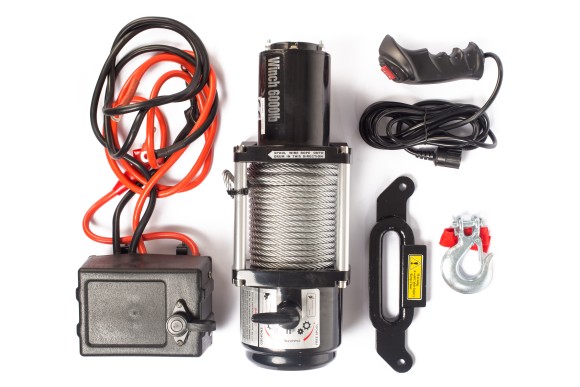 Лебедка автомобильная P6000 - 2948кг. / 20м. / 12В. Лебедка автомобильная P6000 - 2948кг. / 20м. / 12В.