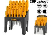 Набор отвёрток на стойке INGCO 26шт. HKSD2658 Набор отвёрток на стойке INGCO 26шт. HKSD2658