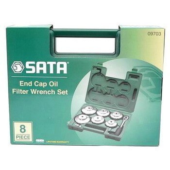 Набор съёмников масляных фильтров "SATA" / 8 предметов Набор съёмников масляных фильтров "SATA" / 8 предметов