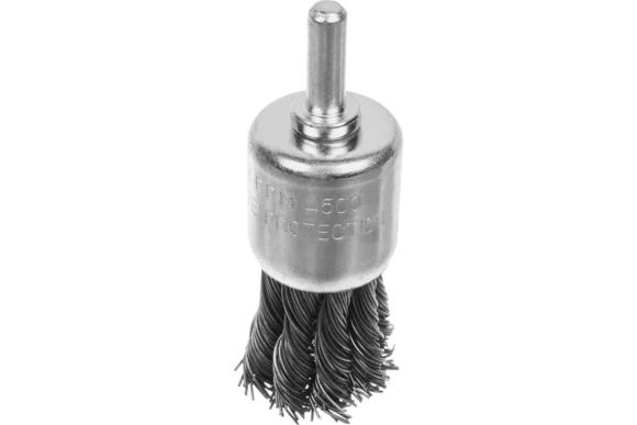 Щётка-крацовка кистевая со шпилькой 25мм, витая стальная проволока, РемоКолор Щётка-крацовка кистевая со шпилькой 25мм, витая стальная проволока, РемоКолор