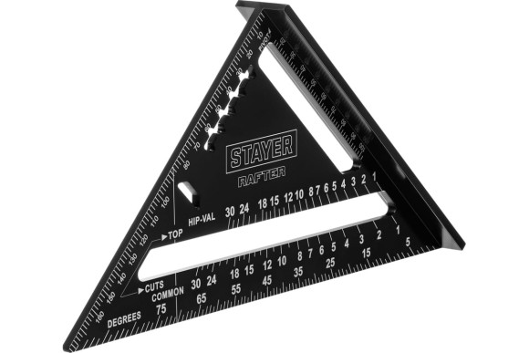 Угольник стропильный (СВЕНСОН) алюминиевый 170мм STAYER Угольник стропильный (СВЕНСОН) алюминиевый 170мм STAYER