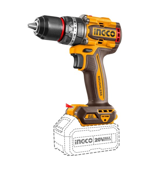 Шуруповёрт(BL) аккум. ударн. INGCO CIDLI20868, 20В, 86Н*м, АКБ 2-шт (4А*ч+2А*ч), в кейсе Шуруповёрт(BL) аккум. ударн. INGCO CIDLI20868, 20В, 86Н*м, АКБ 2-шт (4А*ч+2А*ч), в кейсе