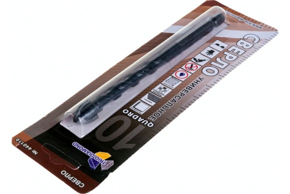 Сверло d-10*75мм керамика 4 кромки хвостовик 1/4"TRIO-DIAMOND