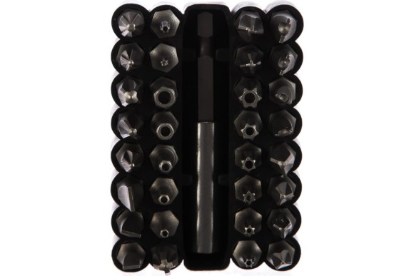 Набор специальных бит с магн. адаптером 33пр. ЗУБР 26046-H33 Набор специальных бит с магн. адаптером 33пр. ЗУБР 26046-H33