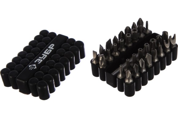 Набор специальных бит с магн. адаптером 33пр. ЗУБР 26046-H33 Набор специальных бит с магн. адаптером 33пр. ЗУБР 26046-H33