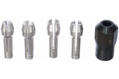 Набор цанг  DREMEL,4шт(0.8мм,1.6мм,2.4мм,3.2 мм)+муфта4485 Набор цанг  DREMEL,4шт(0.8мм,1.6мм,2.4мм,3.2 мм)+муфта4485