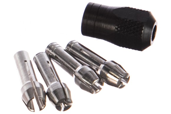 Набор цанг  DREMEL,4шт(0.8мм,1.6мм,2.4мм,3.2 мм)+муфта4485
