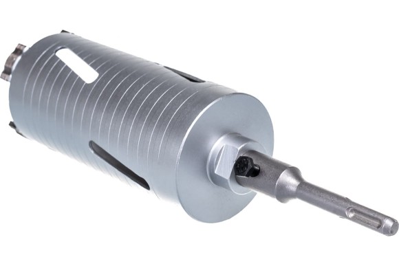 Коронка алмазная по железобетону 72 х 150мм, М16/SDS+, сухой/мокрый, HILBERG Коронка алмазная по железобетону 72 х 150мм, М16/SDS+, сухой/мокрый, HILBERG