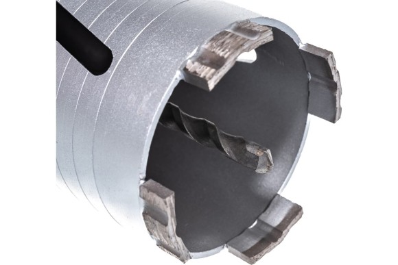 Коронка алмазная по железобетону 72 х 150мм, М16/SDS+, сухой/мокрый, HILBERG Коронка алмазная по железобетону 72 х 150мм, М16/SDS+, сухой/мокрый, HILBERG