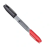 Маркер перманентный чёрный/красный двусторонний 3мм, Workmate Маркер перманентный чёрный/красный двусторонний 3мм, Workmate