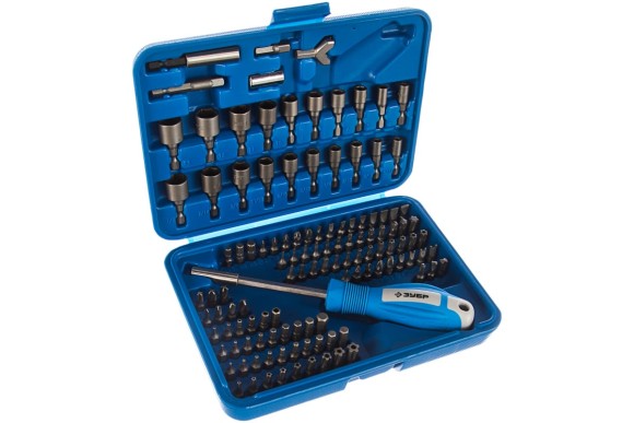 Набор бит Зубр ЭКСПЕРТ УНИВЕРСАЛ, Cr-Mo, 122 предмета, в боксе 26096-H122 Набор бит Зубр ЭКСПЕРТ УНИВЕРСАЛ, Cr-Mo, 122 предмета, в боксе 26096-H122